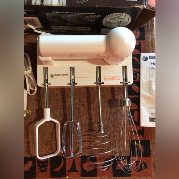 black and decker Kitchen Black And Decker Vintage Handy Mixer